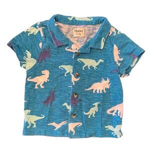 Hatley Baby VGUC Dino Silhouettes Baby Button Down Shirt. 12-18 Months